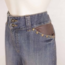 Pas capri jeans str 46, r detaljer  NY (5)