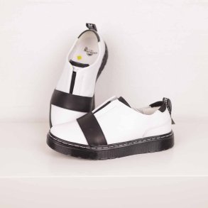 Dr Martens sko 38, cool hvid/sort, NY (5)