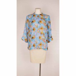 PHJ skjorte m 3/4 rme 80% silke NSN str. M (N53)