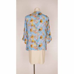 PHJ skjorte m 3/4 rme 80% silke NSN str. M (N53)