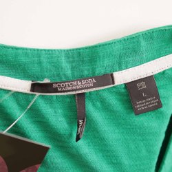 Scotch and Soda T-shirt grn mele cotton L (N53)