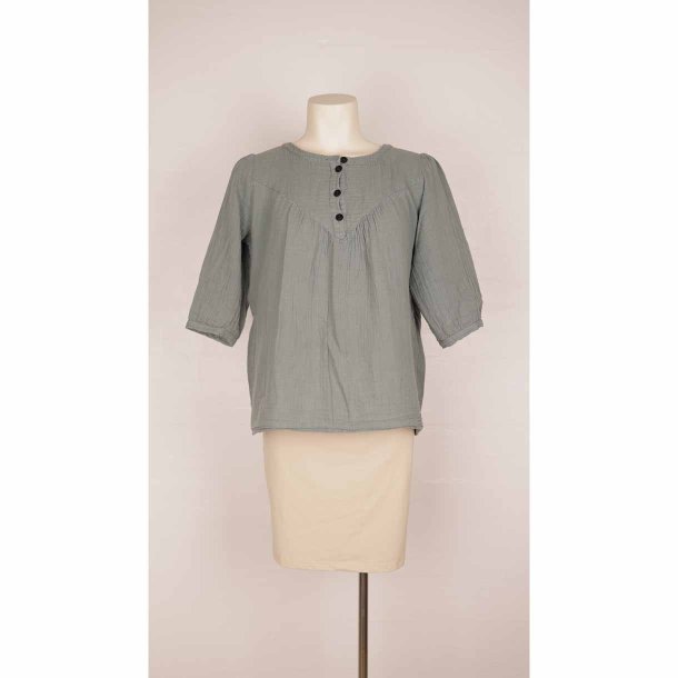 Moluu bluse army cotton crepe str. M (N53)