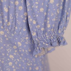 culture kjole let bld viscose lysebl M (N53)