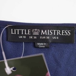 Little Mistress flot mrkebl fest kjole sl-om M  (N54)