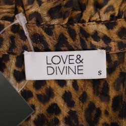 Love &amp; Divine midi kjole leo lurex m underkjole S (N54)