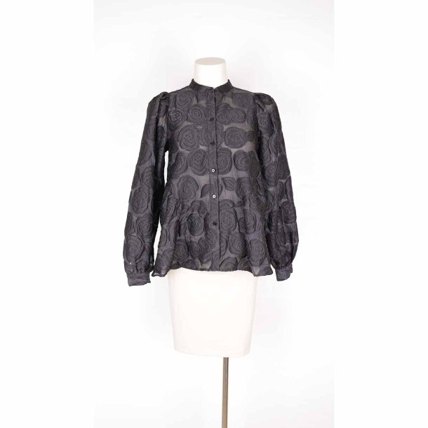 Love &amp; Divine skjorte/jakke sort kraftig XS (N54)
