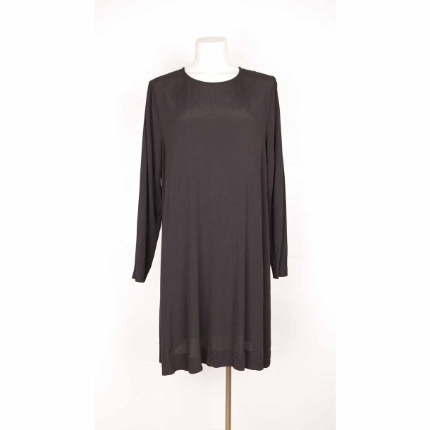 Sams Sams sort kort kjole a-snit crepe visc. XL (N55)
