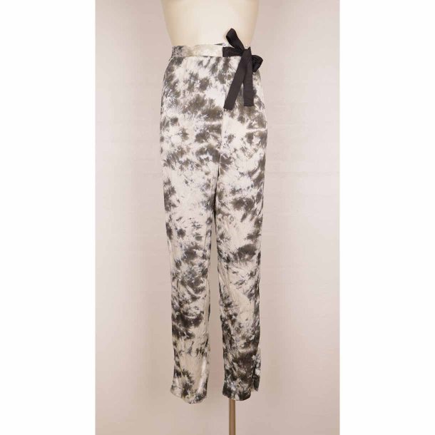 Budda baggy lette bukser camo 100% silke M (N55)