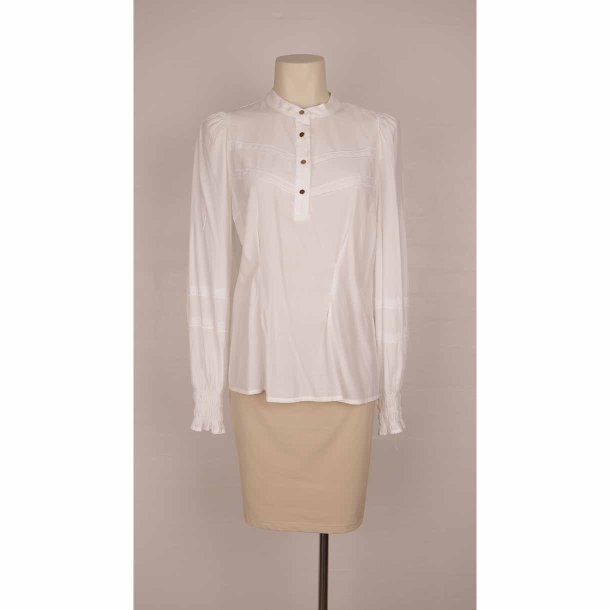 Culture skjorte bluse m guld knapper viscose S (6)