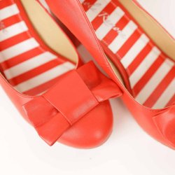 Lola Ramona pump sko rd vegan lder 5cm 39 (N63)