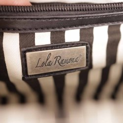 Lola Ramona taske INEZ black/white vegan  (N63)