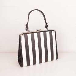 Lola Ramona taske INEZ black/white vegan  (N63)