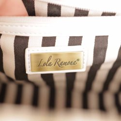 Lola Ramona taske INEZ black/white vegan  (N63)