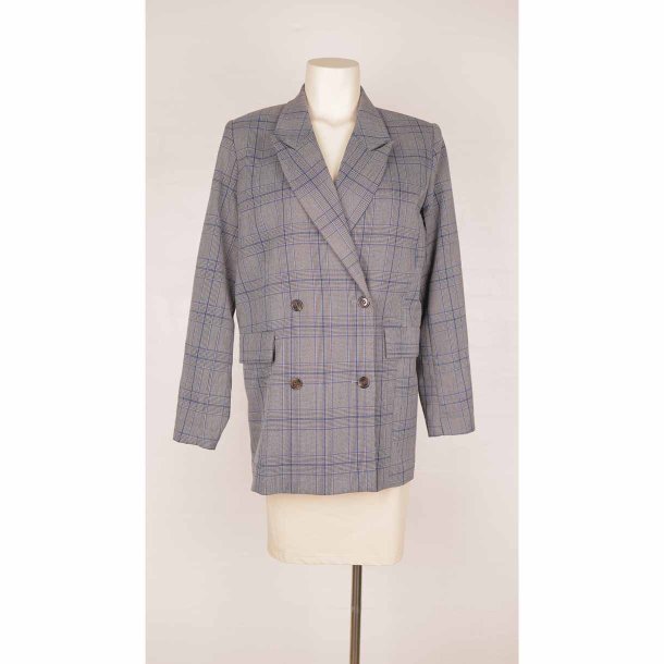 Selected Femme dob.rad. habit navy/gr ternet 38  (N65)