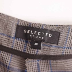 Selected Femme bukser ternet navy/gr 38 (N65)