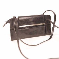 ADAX small bag black leather m slv hardwear 25x13 (7)