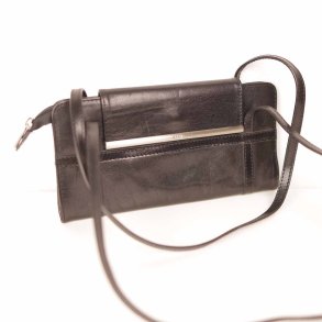 ADAX small bag black leather m slv hardwear 25x13 (7)