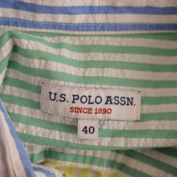 US Polo flot bk/blge skjorte multi striber 40 (7)
