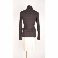 Custommade sort body bluse elastisk str. M (7)