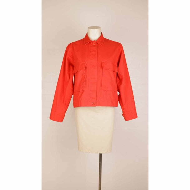 Sams sams kort rd denim jakke cotton str. L (7)