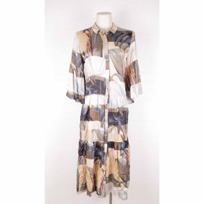 Munthe skjorte kjole vidde blank viscose som ny 36 (8)