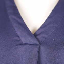 Sams  Sams navy tunika kjole m v-hals visc XS (8)