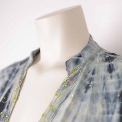 cofur unika silkekjole bl/grn m pallietter M/L (8)