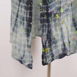 cofur unika silkekjole bl/grn m pallietter M/L (8)