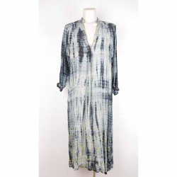 cofur unika silkekjole bl/grn m pallietter M/L (8)