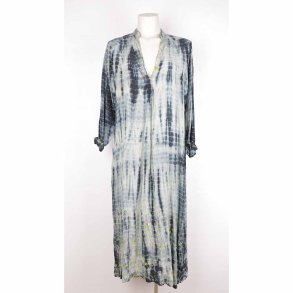 cofur unika silkekjole bl/grn m pallietter M/L (8)