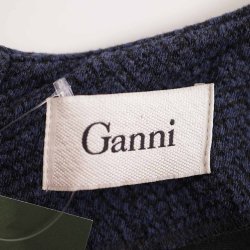 Ganni kort kjole krafig m flse og zip i ryg XL (8)