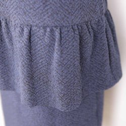 Ganni kort kjole krafig m flse og zip i ryg XL (8)