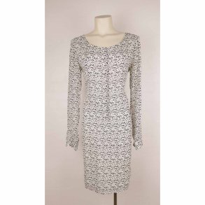 Second Female let kjole m for creme/blk str. L (8)