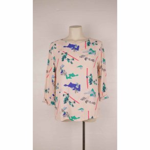 & and other stories skjorte bluse rosa m print 36 (8)