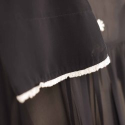 Gustav let organza kjole kort m sld brodering L (8)