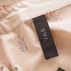 YAS skjorte kjole m visse beige 100% bomuld L (8)