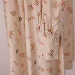 YAS skjorte kjole m visse beige 100% bomuld L (8)