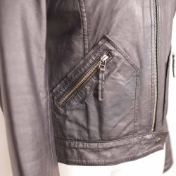 Sams Sams Malou biker jakke lam blk. G 43 cm S (8)