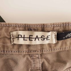 Please beige fljls bukser cotton str. M (8)