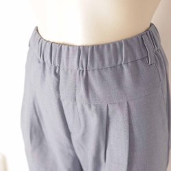 Culture stretch bukser light blue mele poly/visc S (8)