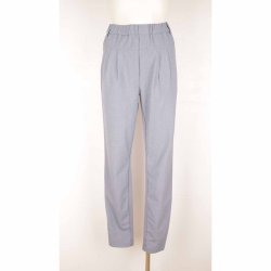 Culture stretch bukser light blue mele poly/visc S (8)