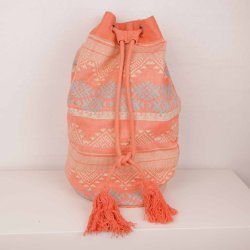 AMUST taske boho koral/gr/creme fin stand  (8)