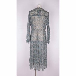 Neo Noir midi kjole m flse transperant poly str L (8)