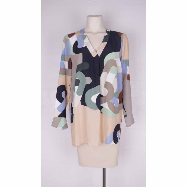 Coster Copenhagen bluse m print A-snit visc. 36 (8)
