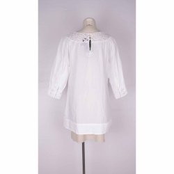 DAY land hvid bluse m blonder bomuld str. 38 (8)