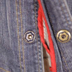 SUB kort denim jakke dark blue cotton G48 L (8)