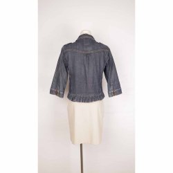 SUB kort denim jakke dark blue cotton G48 L (8)