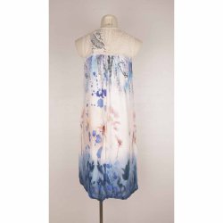 Cream summer dress uden rmer viscose G48 str38 (8)