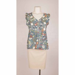 Sd sommer top u/rme petrol viscose G48 L  (8)