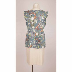 Sd sommer top u/rme petrol viscose G48 L  (8)